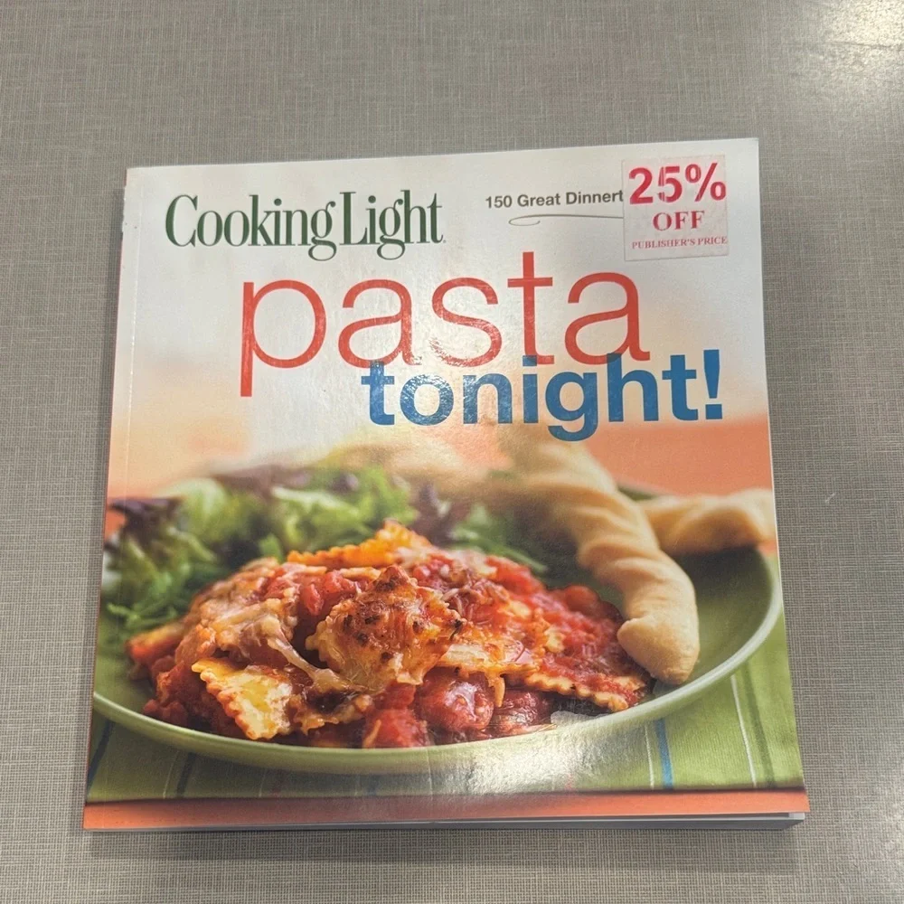 Pasta Tonight! Cookbook - White, Red, Blue Cover